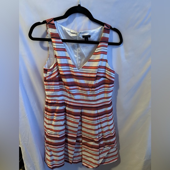 Satin Stripe Dress - Picture 1 of 6